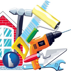 home maintenance tools - with Delaware icon
