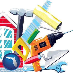 home maintenance tools - with Florida icon