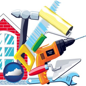 home maintenance tools - with Kentucky icon