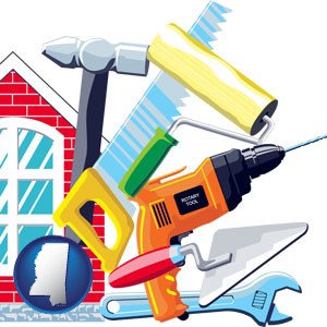 home maintenance tools - with Mississippi icon